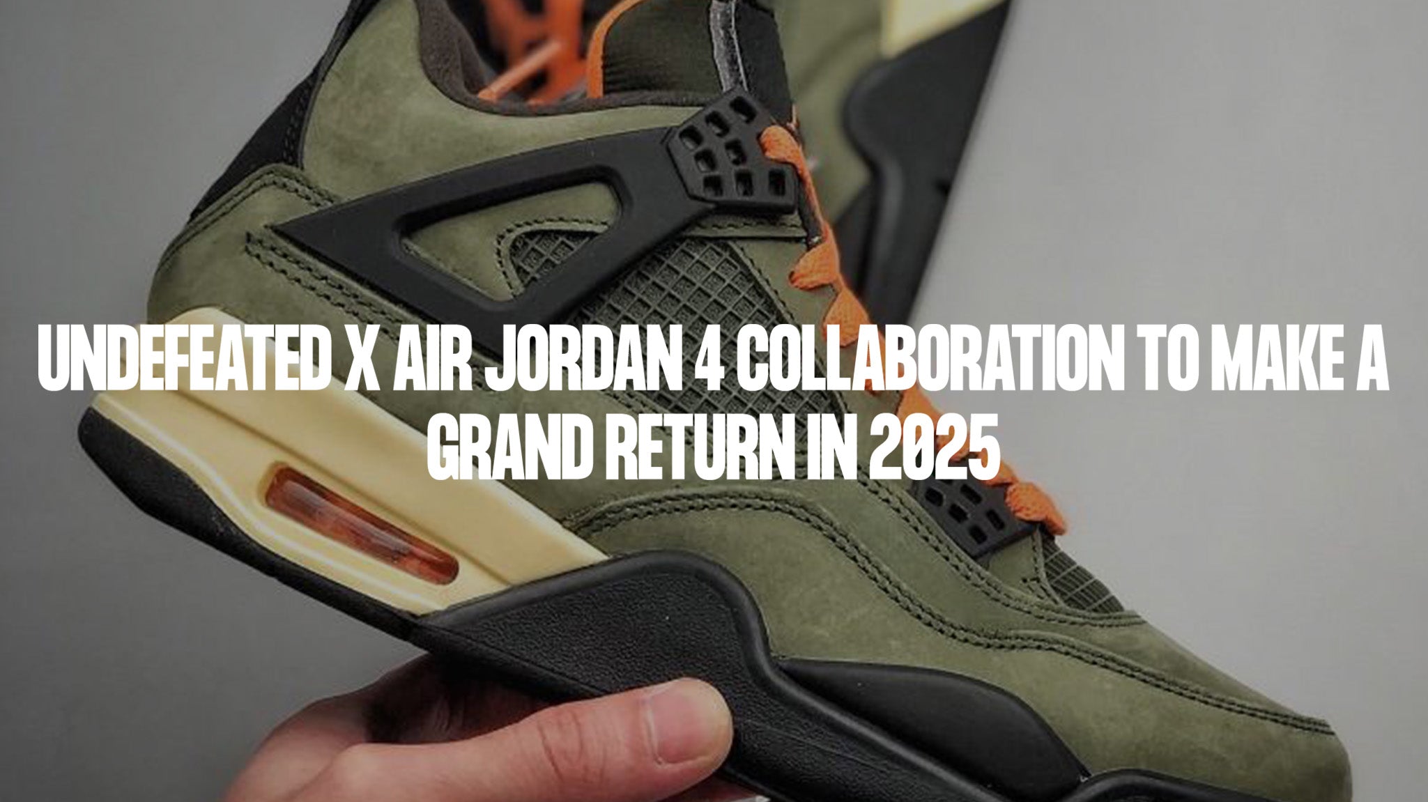 Undefeated x Air Jordan 4 Collaboration to Make a Grand Return in 2025