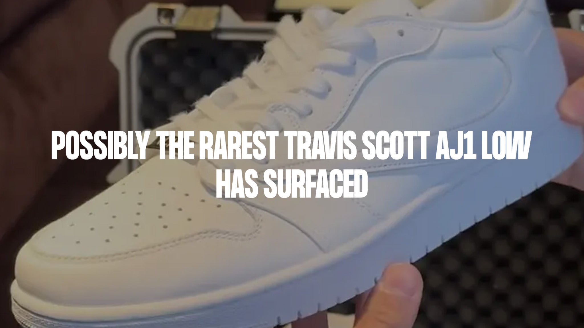 Possibly the rarest Travis Scott AJ1 Low has surfaced