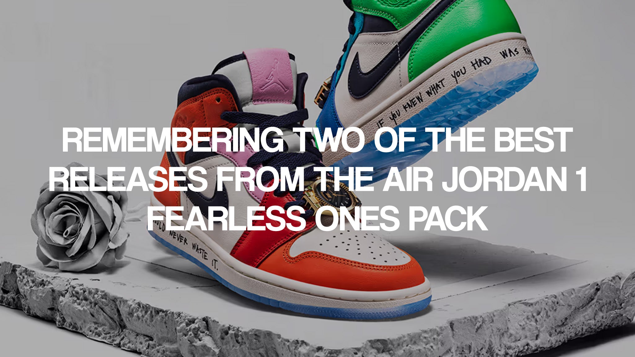 Remembering two of the best releases from the Air Jordan 1 Fearless ones pack