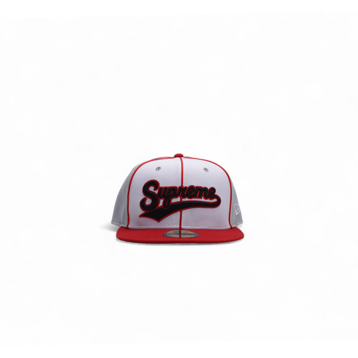 Supreme Piping Script Logo New Era Grey！ Supreme x New Era Piping Script Logo Cap Grey – Story Cape Town