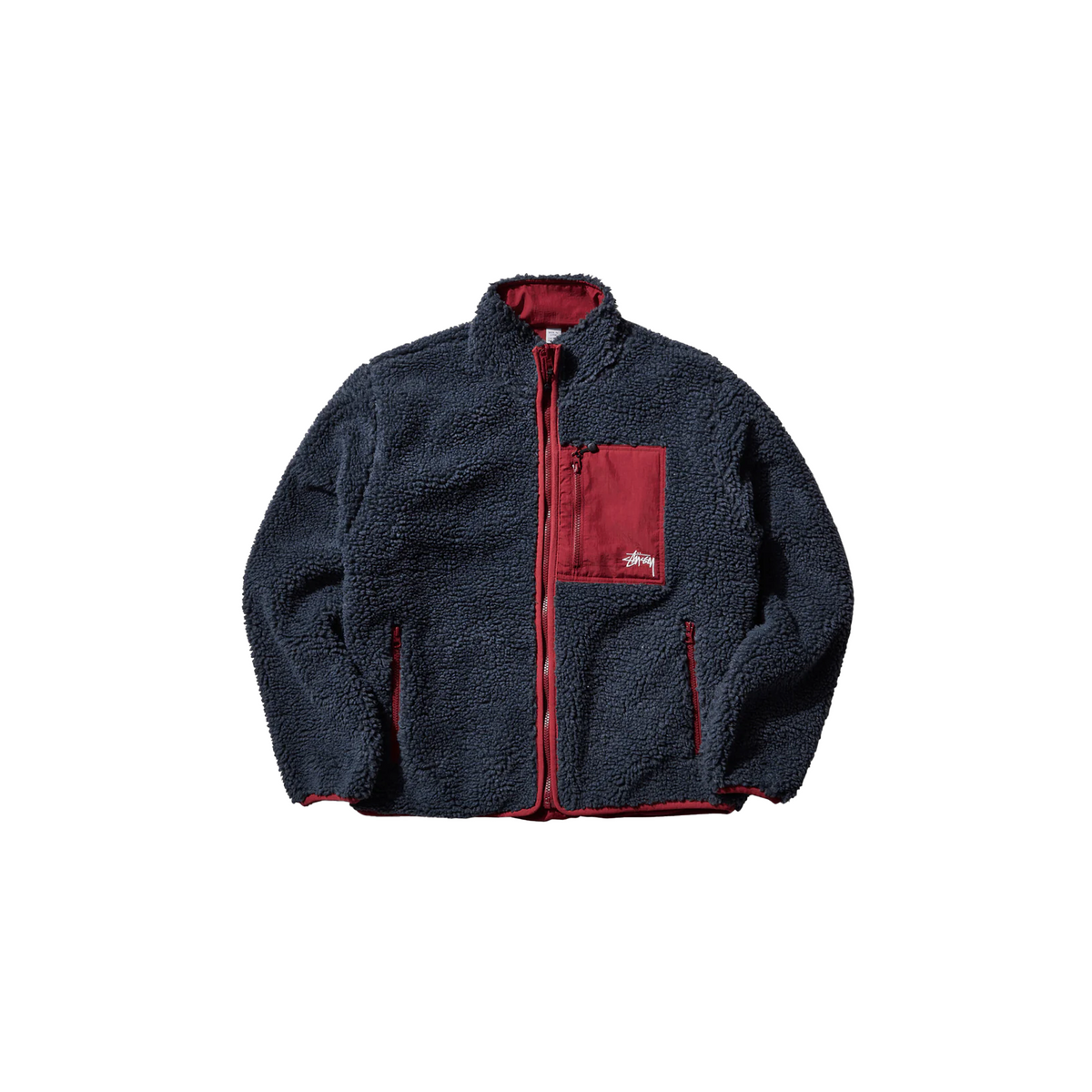 Stussy Sherpa Reversible Jacket Smoke – Story Cape Town