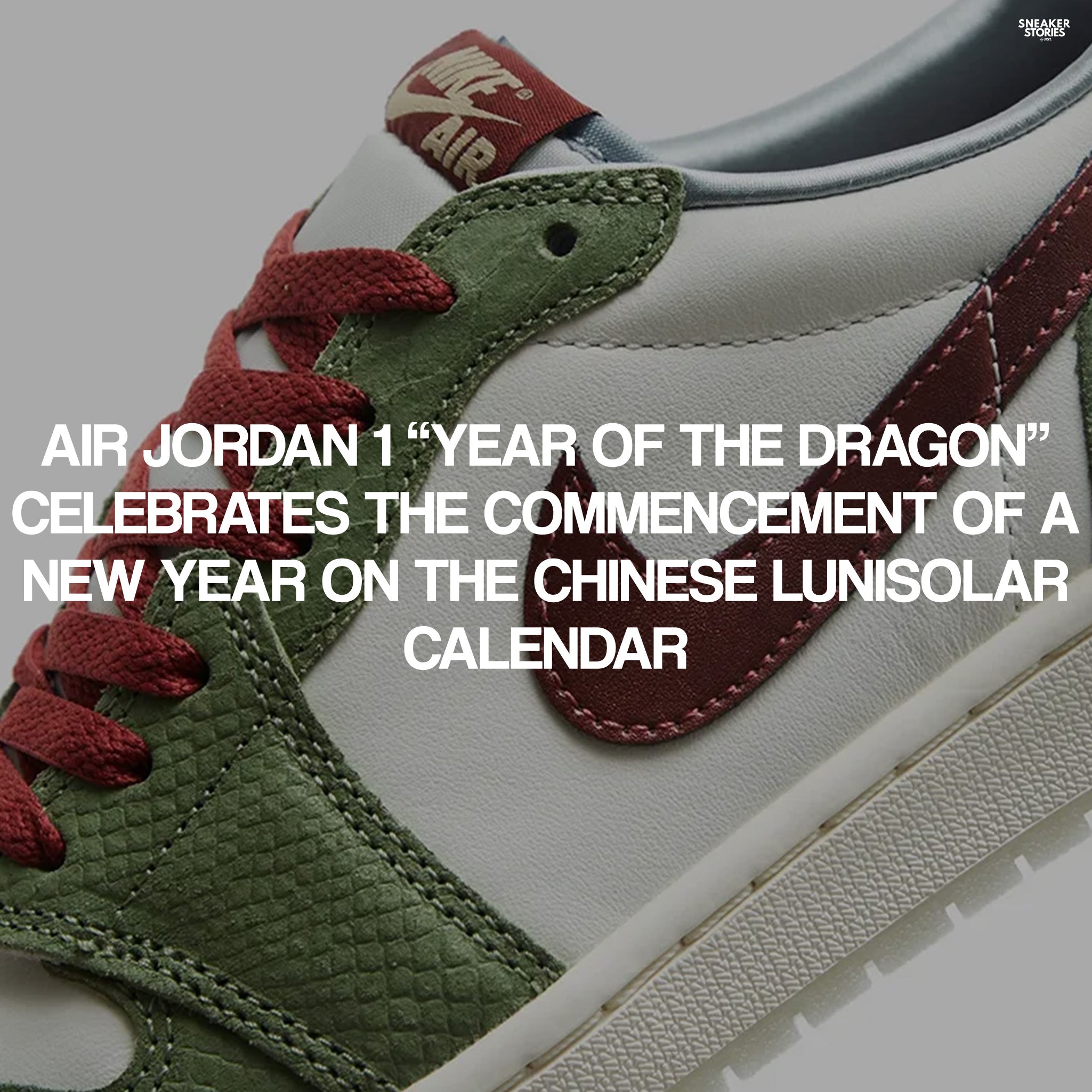 It lives in a palace under the sea Air Jordan 1 “Year of the Dragon”
