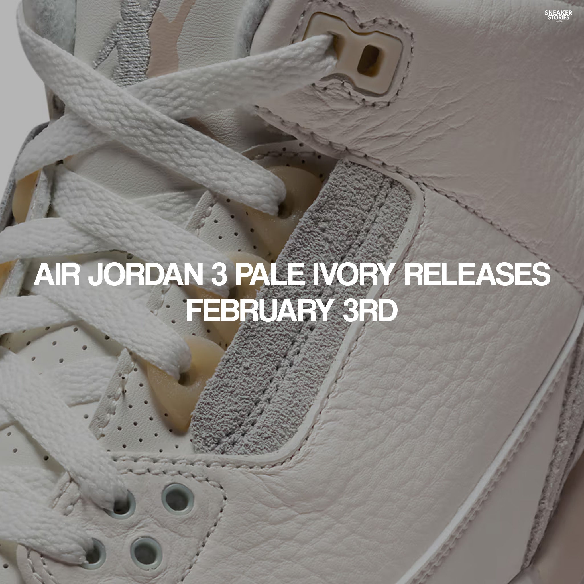 Air Jordan 3 Pale Ivory Releases February 3rd