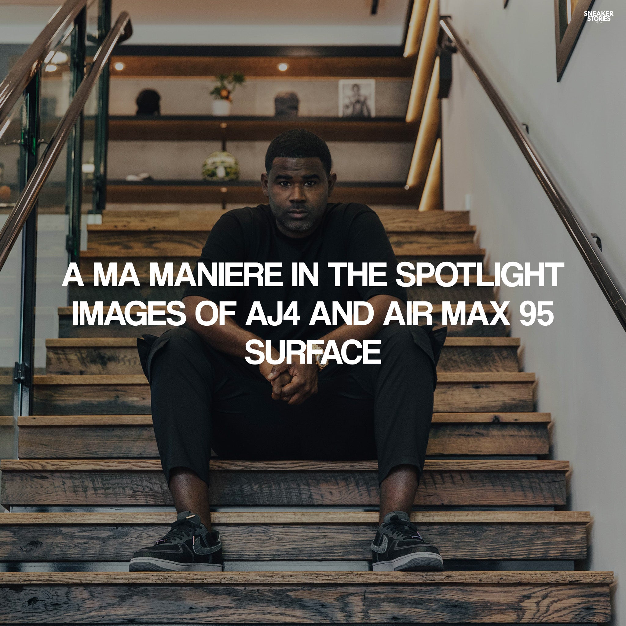 Images of Air Jordan 4 and Air max 95 surface