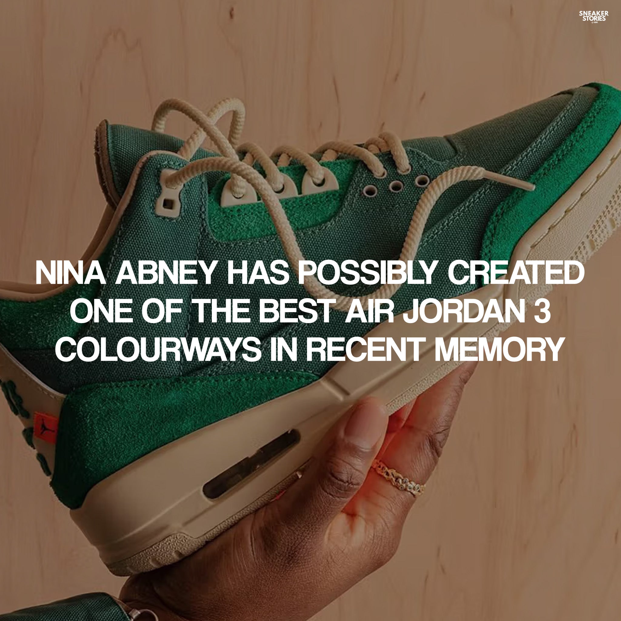 Nina Abney has possibly created one of the best Air Jordan 3 colourways in recent memory