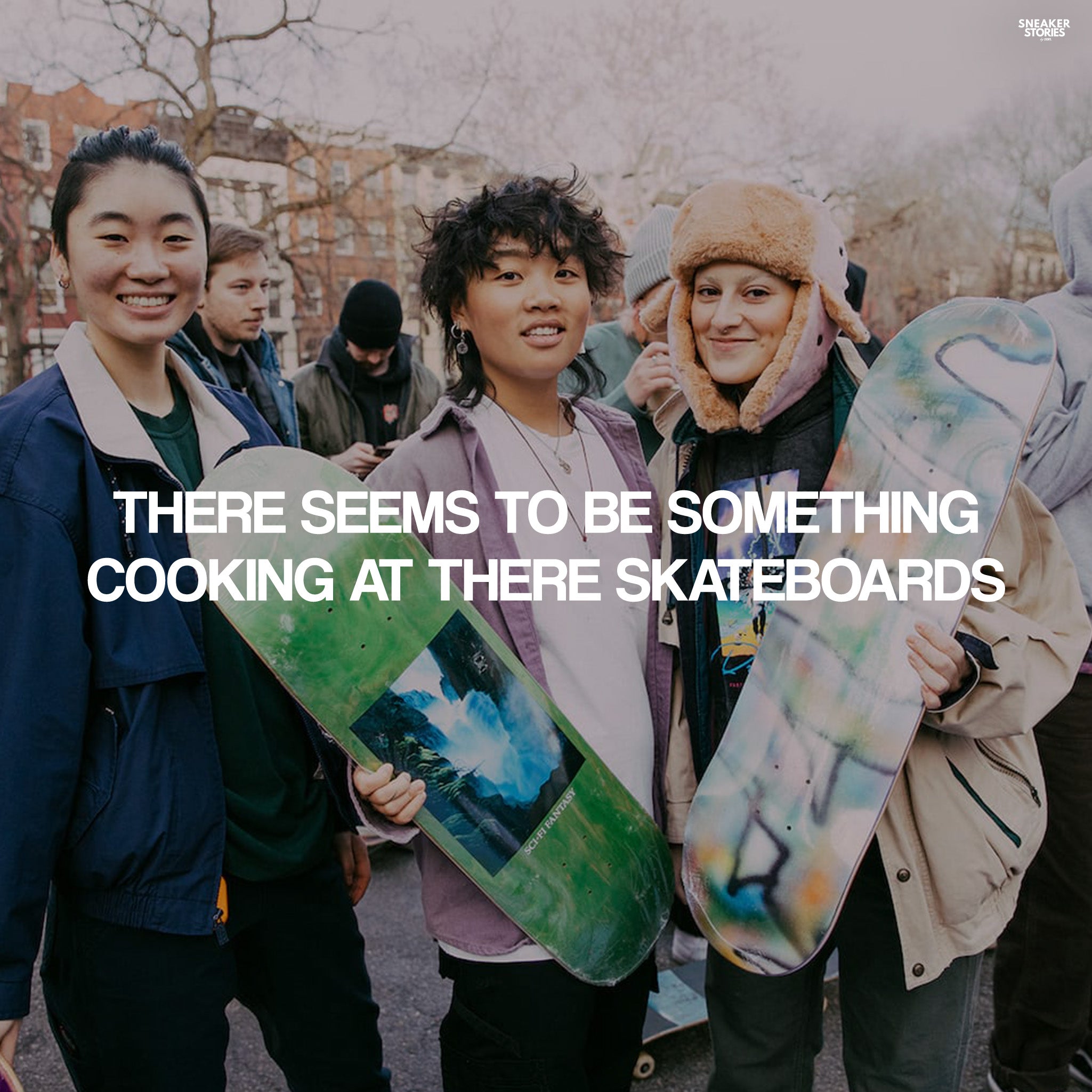 There seems to be something cooking at THERE Skateboards