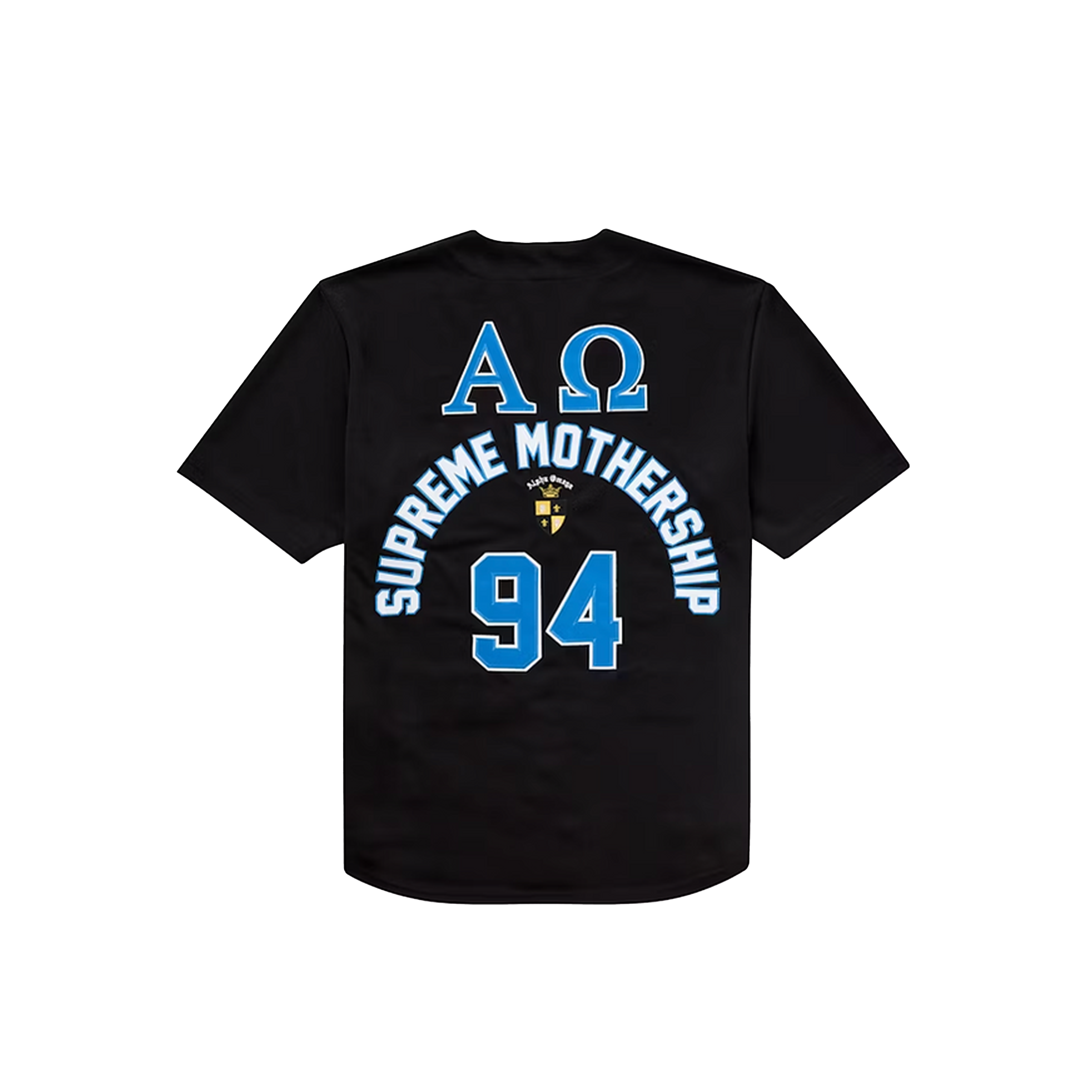 Supreme Alpha Omega Baseball Jersey Black – Story Cape Town Supreme Alpha Omega Baseball Jersey Black – Story Cape Town