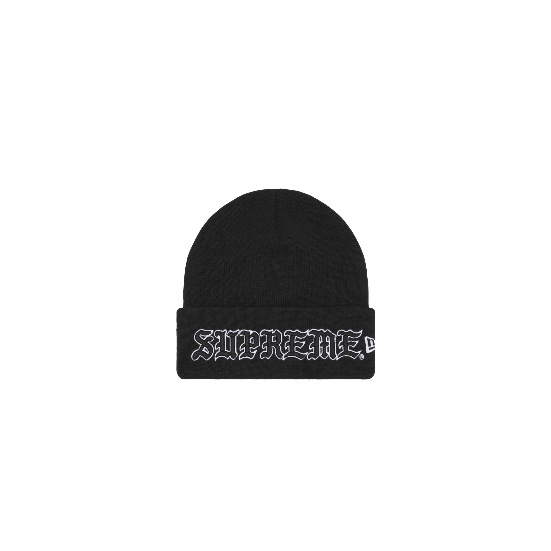 Supreme Old English Beanie Black – Story Cape Town