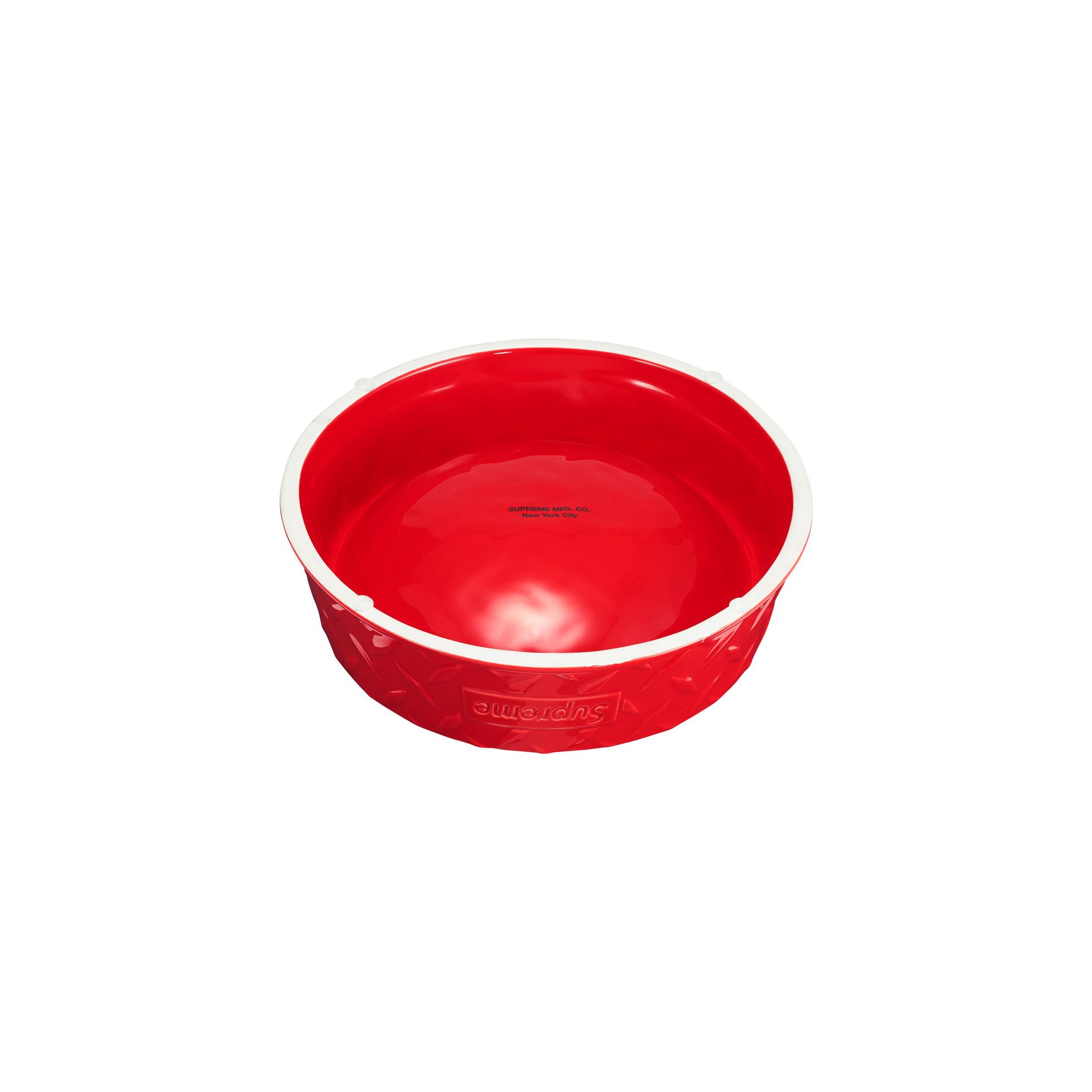 Supreme Diamond Plate Dog Bowl Red – Story Cape Town