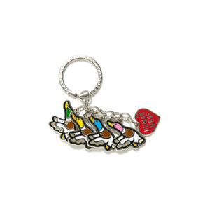 Human Made Flying Duck Keyring Silver
