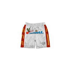 Travis Scott x McDonald's Cactus Jack All American Shorts White