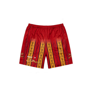 Supreme Arabic Logo Soccer Short Red