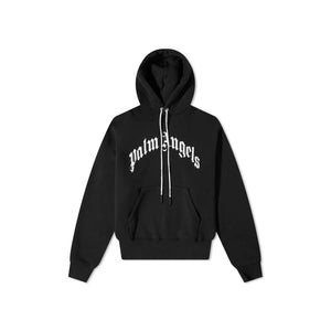 Palm Angels Logo-Print Sweatshirt Black/White