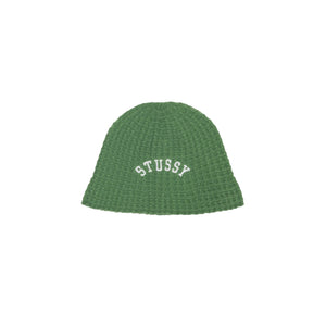 Stussy Bucket Hat Waffle Knit Green