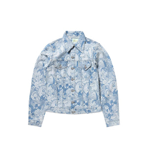 Aries Cartoon Trucker Jacket Pale Wash