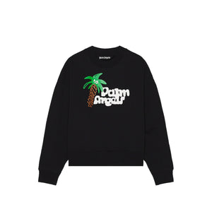 Palm Angels Sketchy Jersey Sweatshirt Black