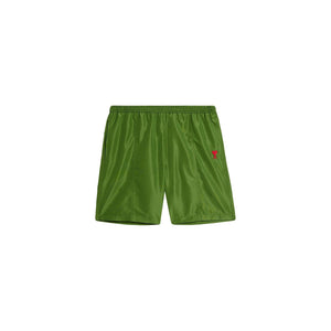 AMI Paris Green Ami de Cœur Swim Shorts