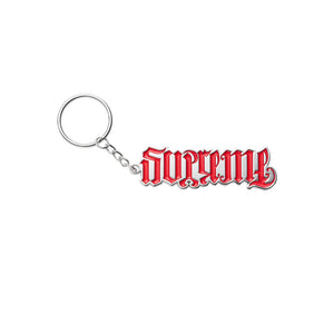 Supreme Ambigram Keychain Red