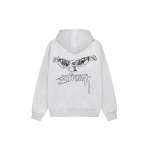 Stussy Wingspan Hoodie Ash Heather