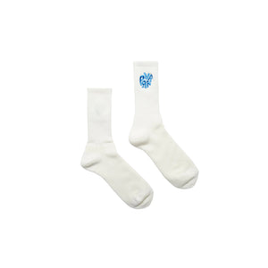 Parra 1976 Logo Crew Sock Blue