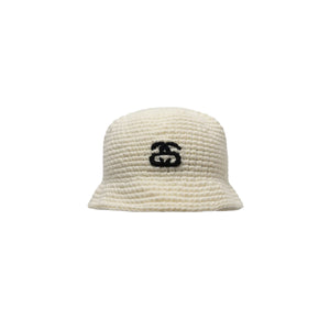 Stussy Bucket Hat SS Link Knit Bone