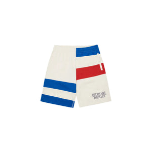 Billionaire Boys Club Cut & Sew Panelled Sweat Shorts Cream