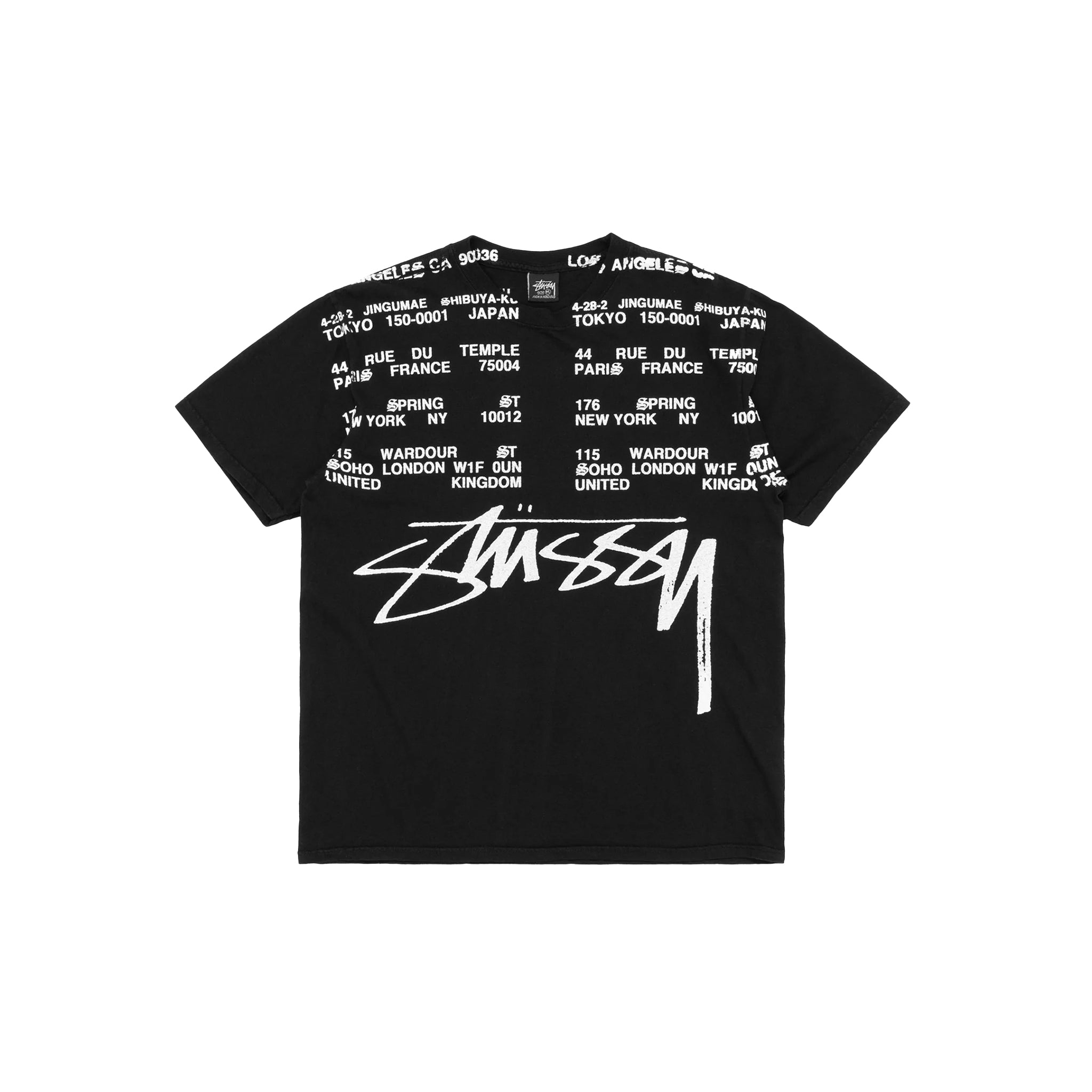 STUSSY TRACY（black） stussy-stussy-basic-t-shirt-