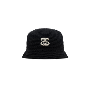 Stussy Bucket Hat SS Link Knit Black