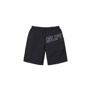 Supreme Curve Nylon Short Black