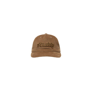 Stussy Mid-Depth Old English Snapback Camel