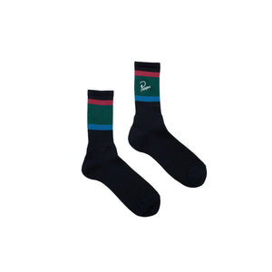 Parra Script Crew Sock Dark Blue