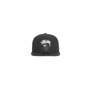 Stussy Stock Eight Ball 59FIFTY Cap Black