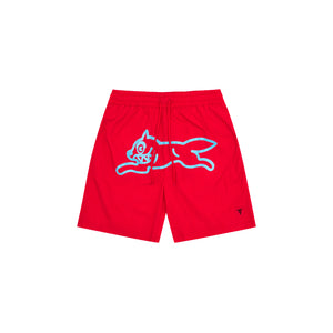 Billionare Boys Club Running Dog Swim Shorts Red