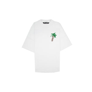 Palm Angels Sketchy Cotton Oversized T-shirt White
