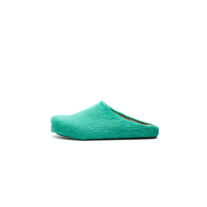 Marni Fussbett Long Hair Sabot Grass