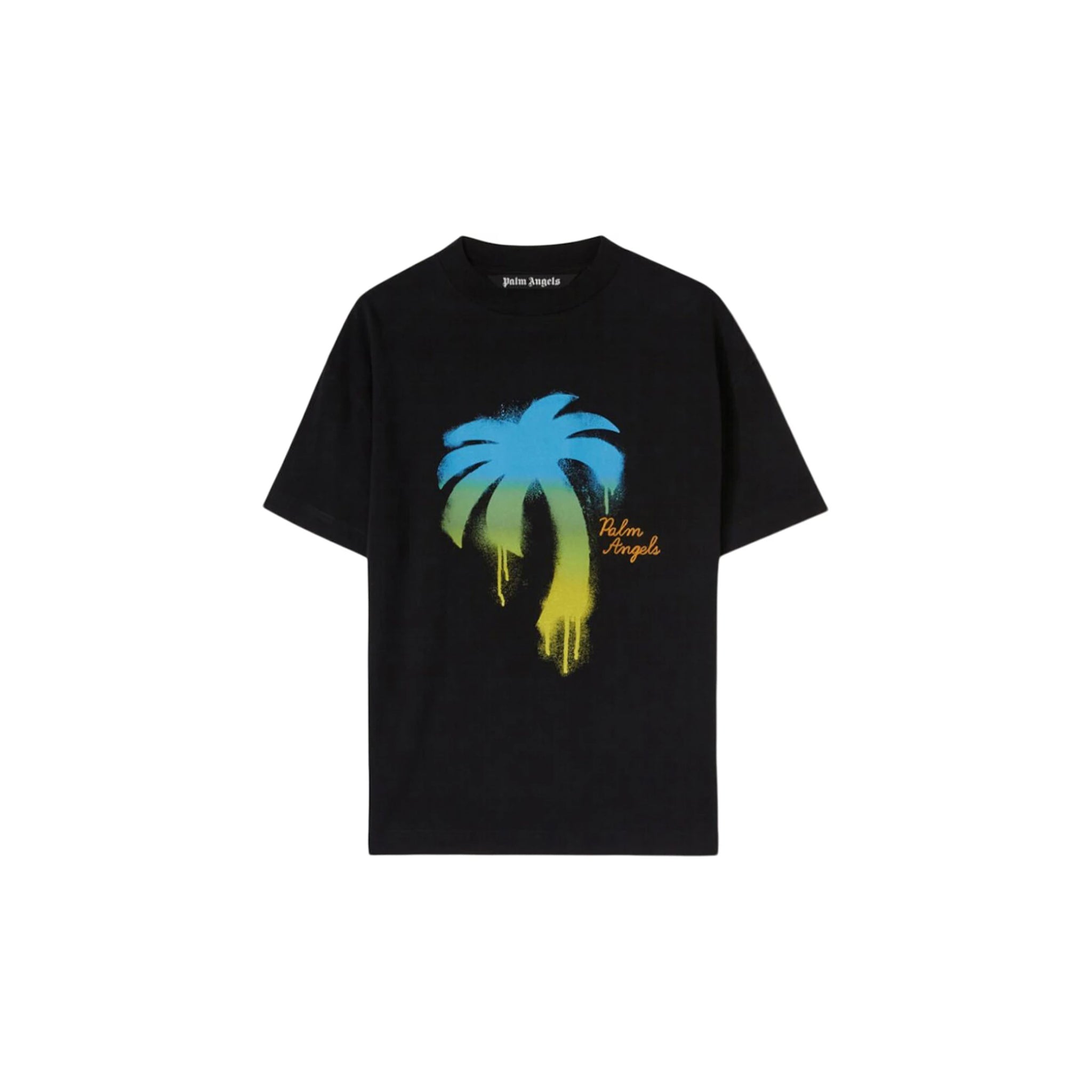 Palm Angels Sprayed Palm Classic T-Shirt Black/Green – Story Cape Town