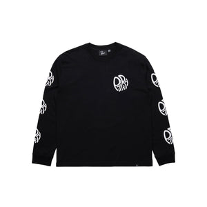 Parra Circle Tweak Logo Long Sleeve T-Shirt Black