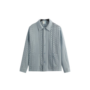 Kith Cotton Eyelet Boxy Collared Overshirt