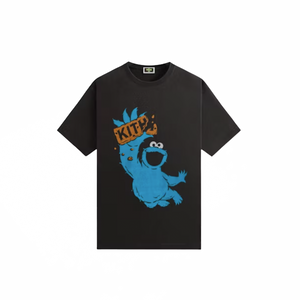 Kith x Sesame Street Cookie Monster Vintage Tee Black