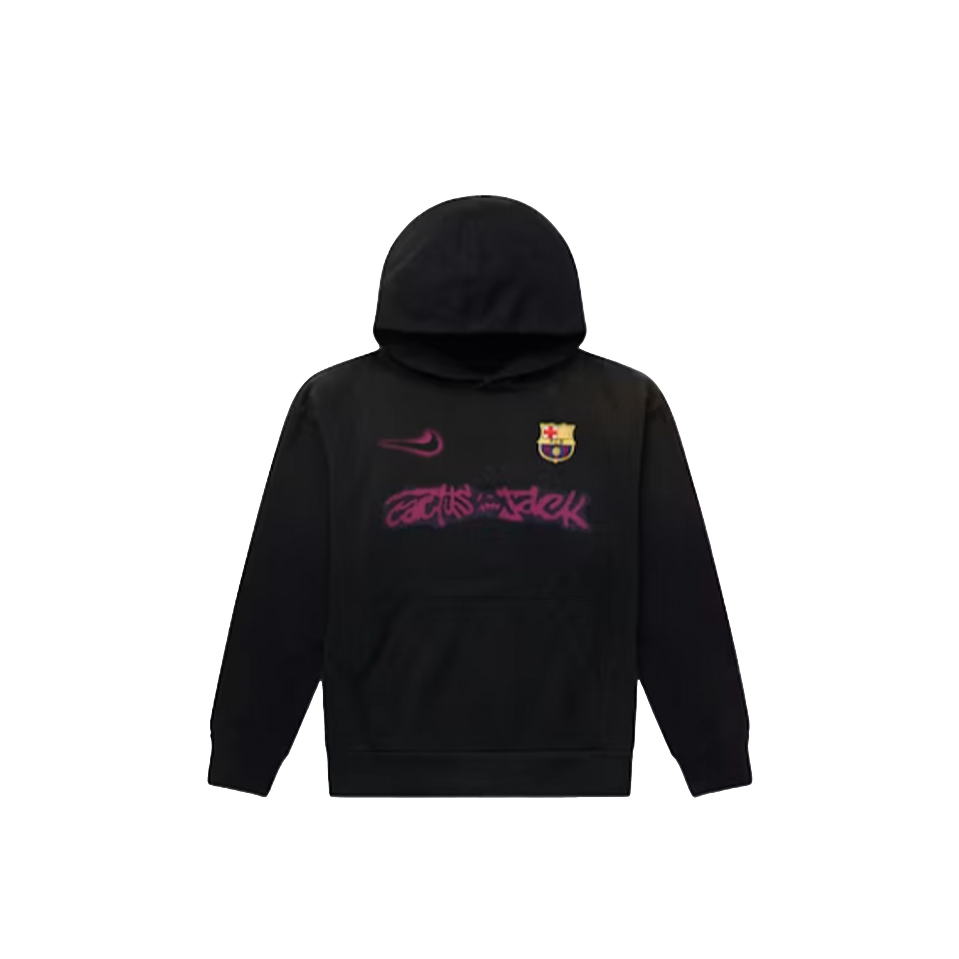Travis Scott x Nike x FC Barcelona Spray Logo Hoodie Black – Story