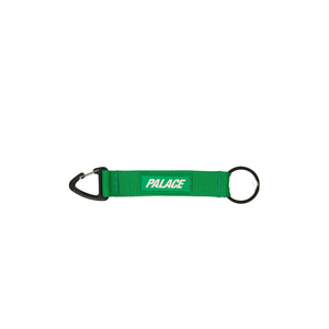 Palace Triangle Webbing Keyring Green