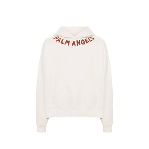 Palm Angels Seasonal Logo Hoodie Off-White