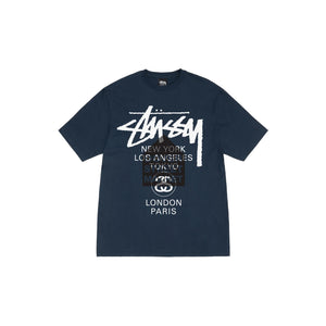 Stussy DSM World Tour Tee Navy
