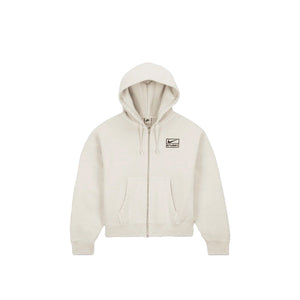 Stussy x Nike Pigment Dyed Fleece Zip Hoodie (SS24) Light Bone