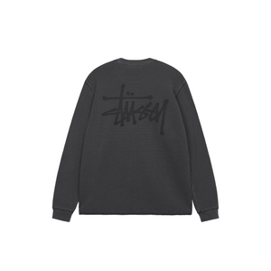 Stussy Basic Stock LS Thermal Washed Black
