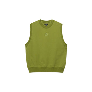 Stussy Link Fleece Vest Green