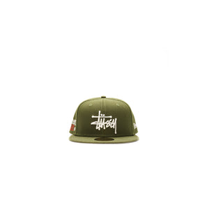 Stussy New Era 59FIFTY Authentic Olive