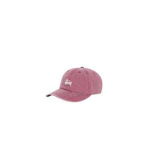 Stussy Washed Basic Low Pro Cap Burgundy