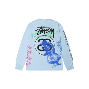 Stussy Test Strike Pigment Dyed L/S Tee Blue