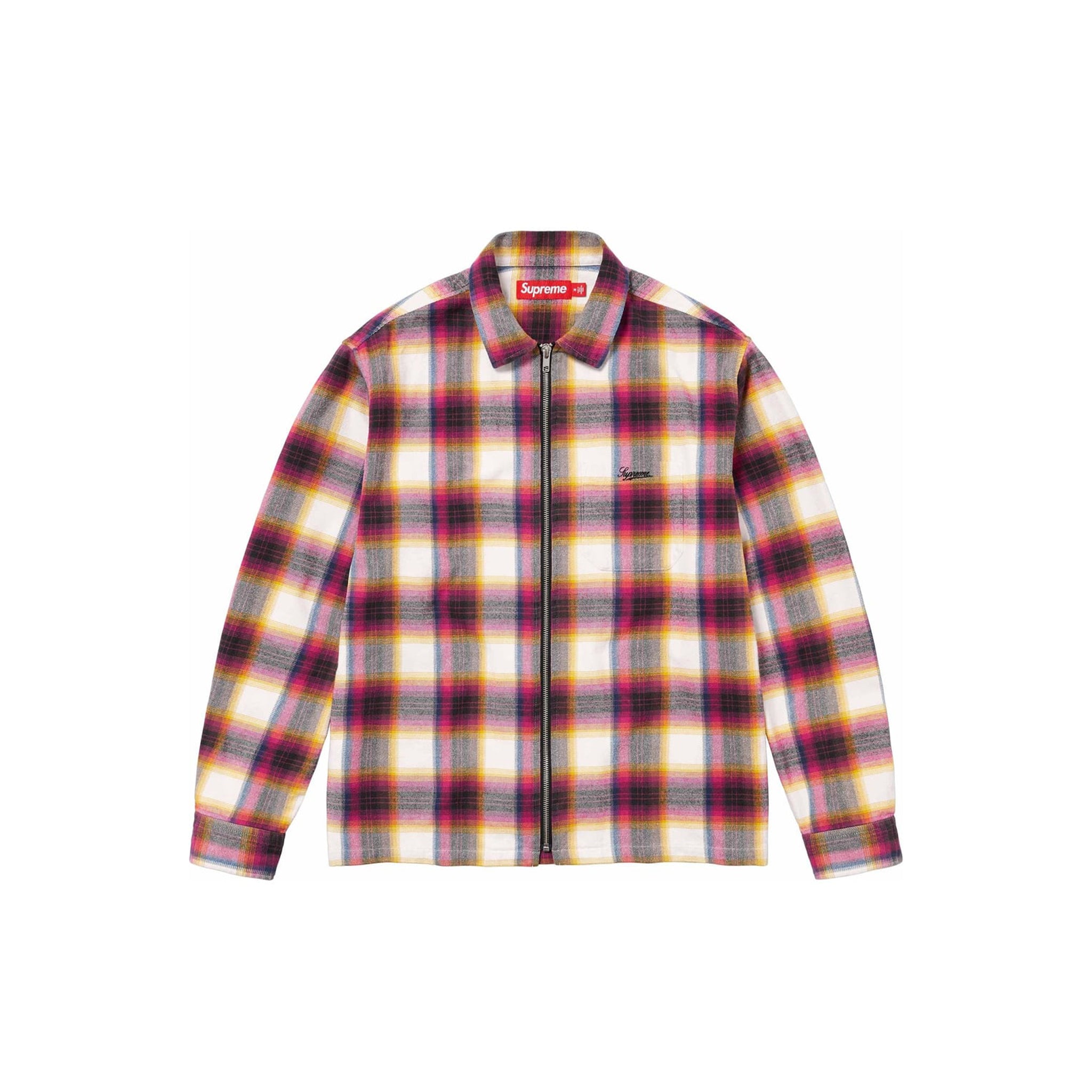 Supreme Shadow Plaid Flannel Red Shirt ネルシャツ